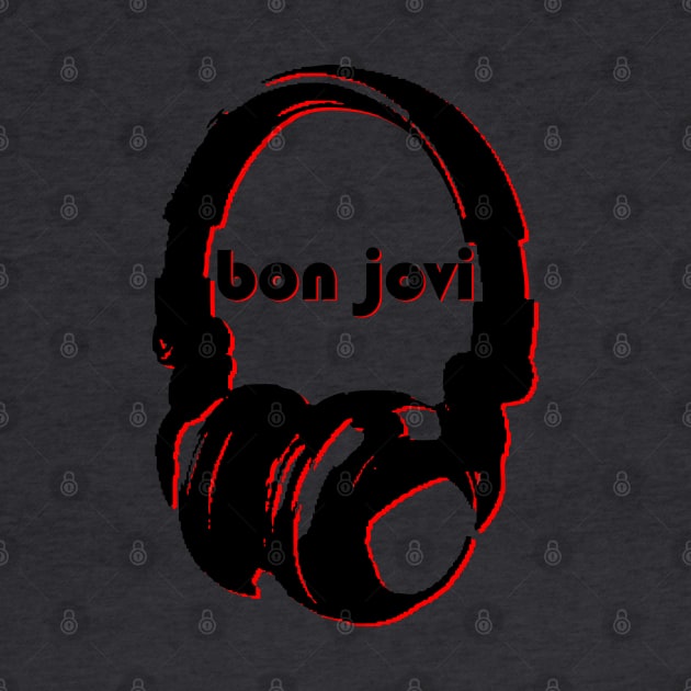 Bon Jovi: Headphones by Maries Papier Bleu